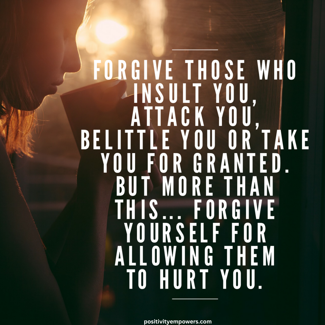 Quotes about forgiving yourself