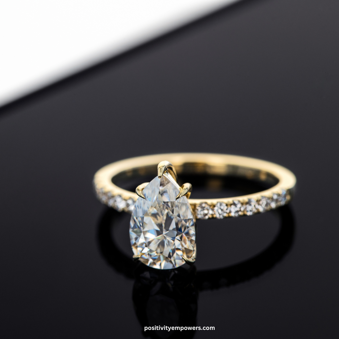 Pear Shaped diamond ring