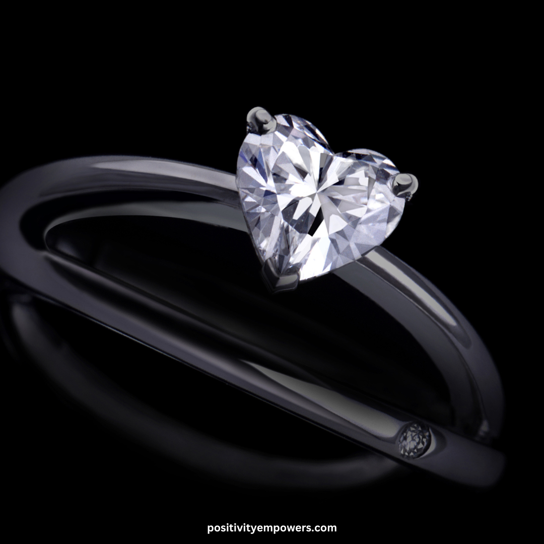 heart shaped diamond ring