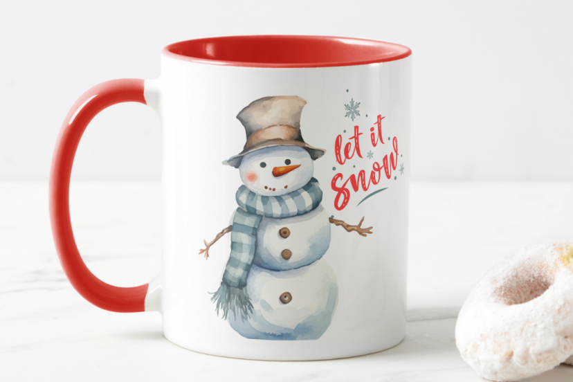 snowman mug