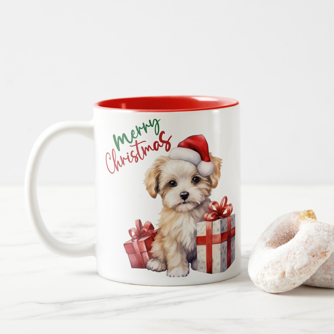 dog Christmas mugs