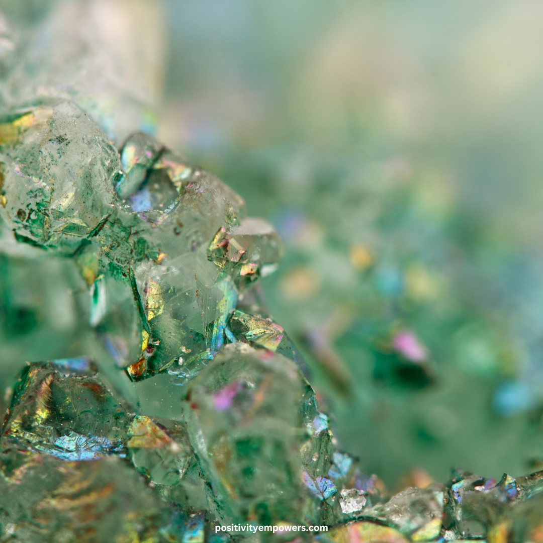 green crystals 