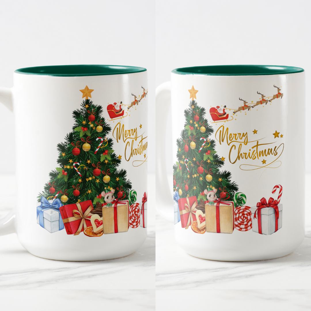 christmas tree mugs