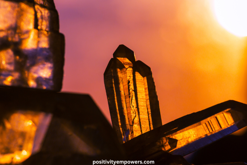 orange crystals